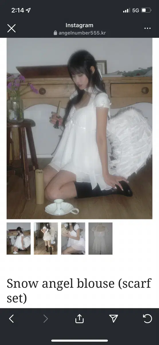 angelnumber555 Snow angel blouse