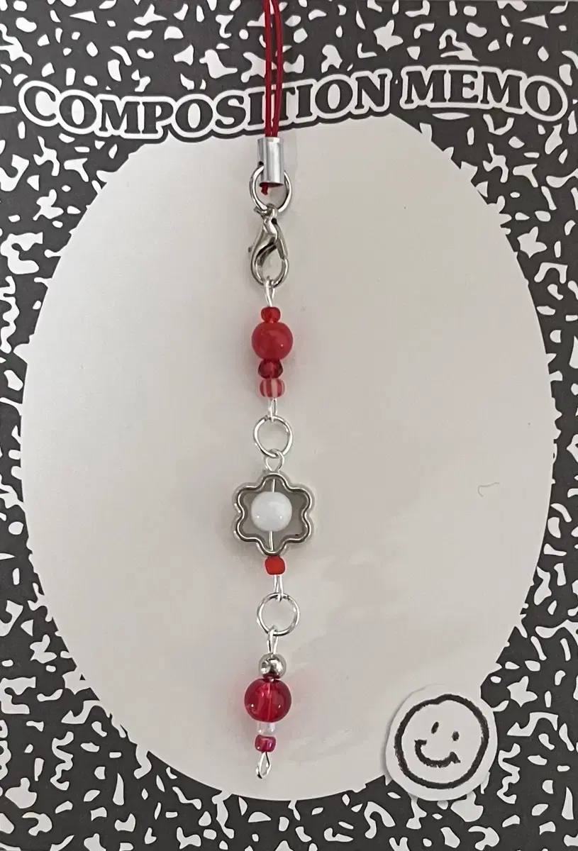 Beaded Keyring*Red Concept [Self-made]