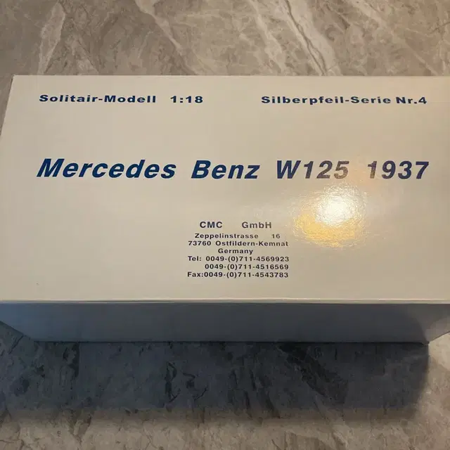 CMC 1:18 Benz w125 1937 다이캐스트