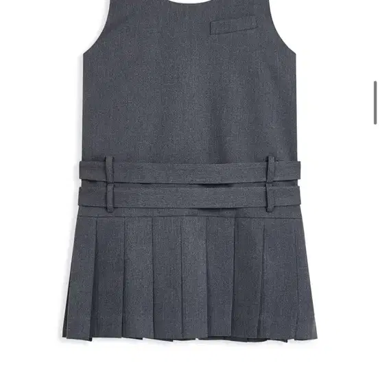 Openyy BELTED PLEATED MINI DRESS, GREY