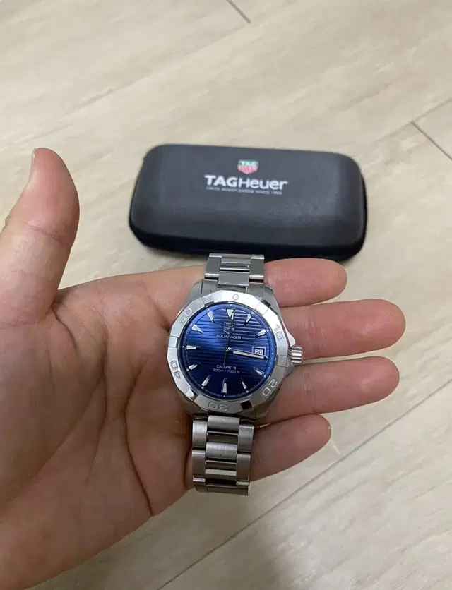 태그호이어 아쿠아레이서 41mm 스틸 청판 way2112a