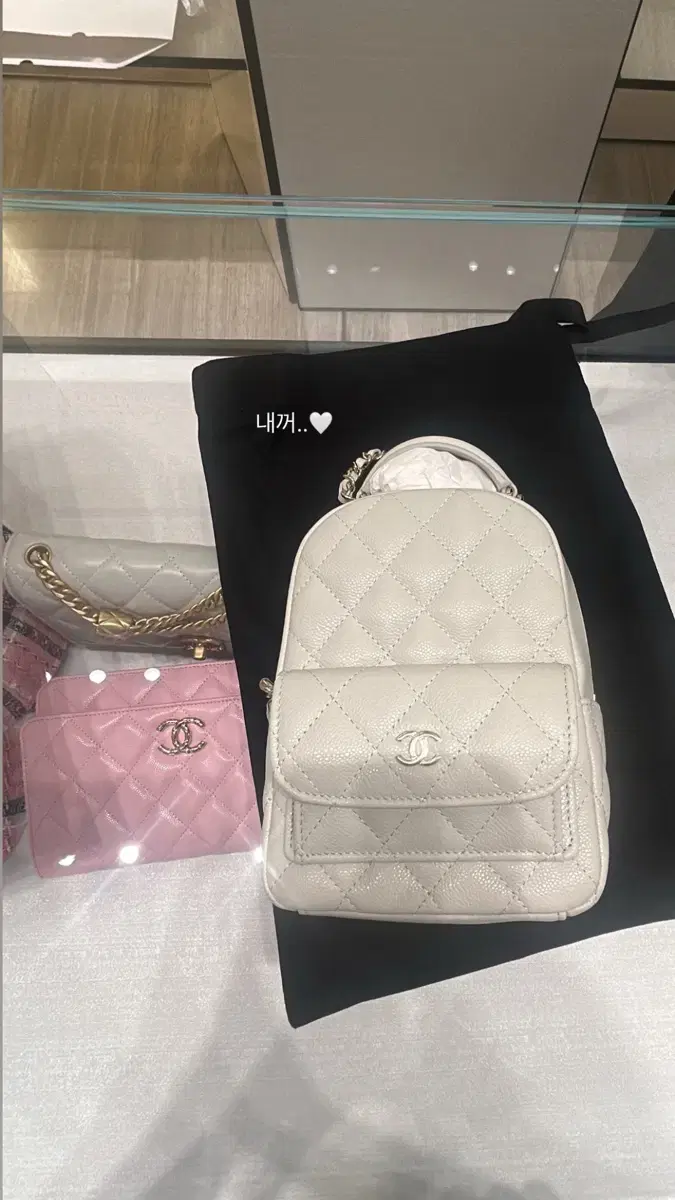 New Arrivals Chanel Bag Mini Quilted Caviar Cruise Mini Bag Light Gray