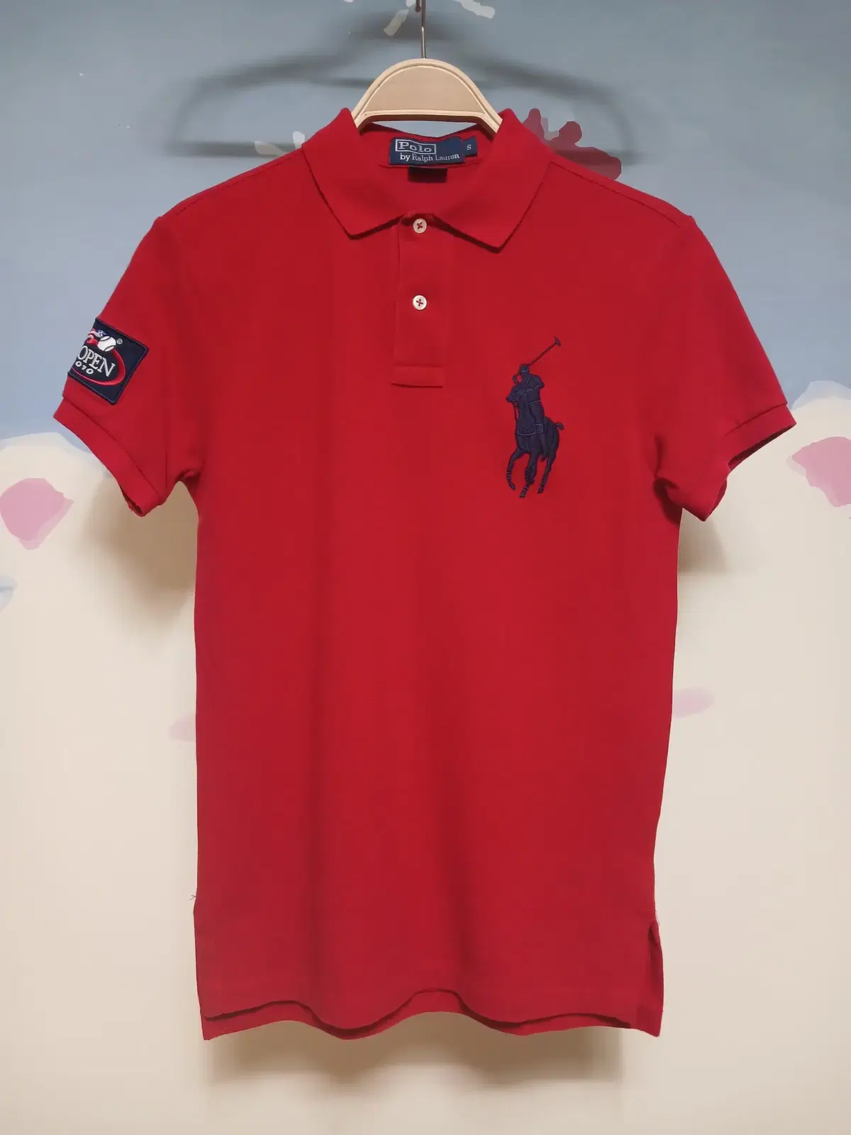 (S) Polo BIG PONY US OPEN Red Short Sleeve Karati