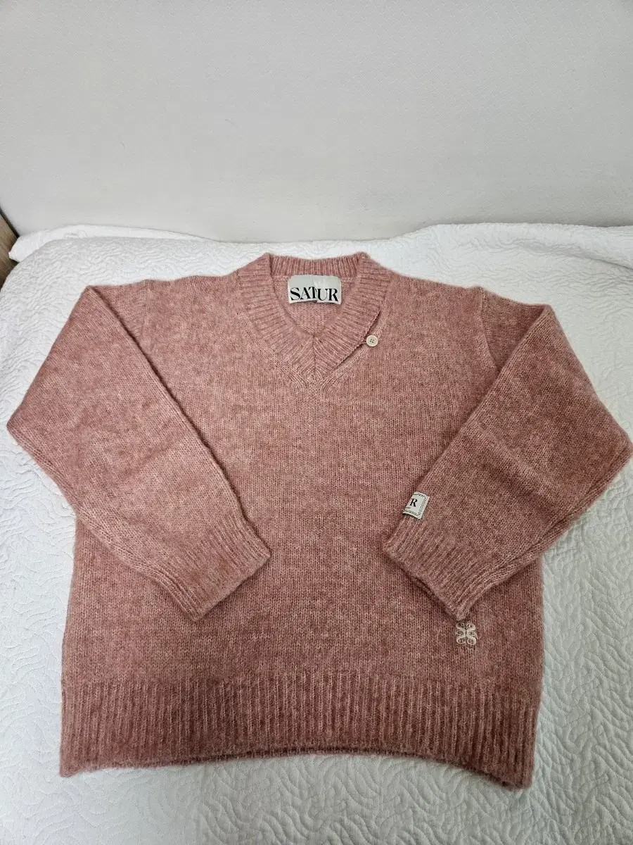 (NEW) Setter Two-Tone Mohair Pullover Knit (L)