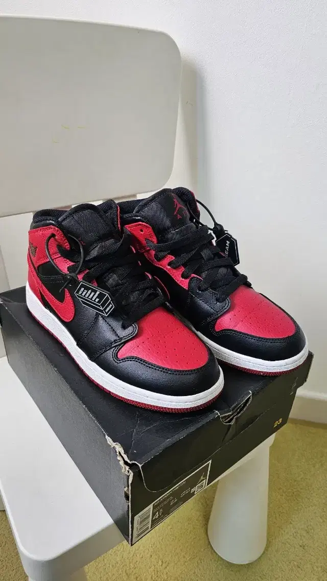 [235] (GS) Jordan 1 Mid Bred Banned 2020