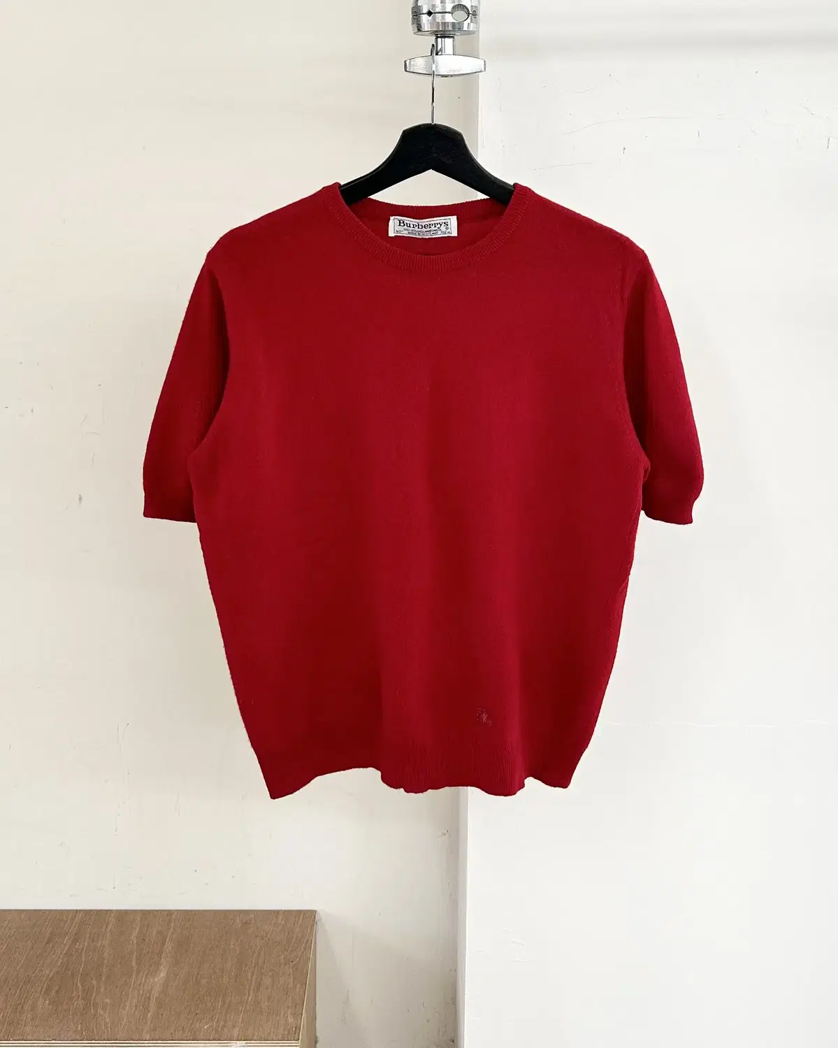 Burberry Red Lambswool Half-Knit