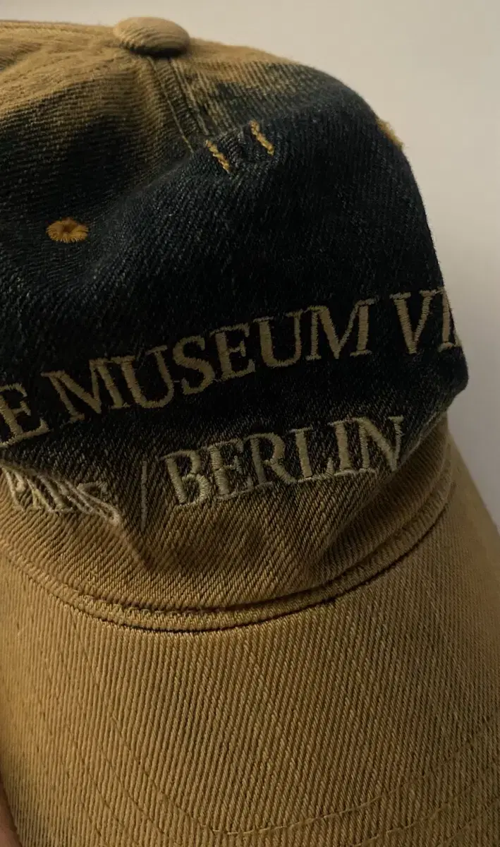 The Museum Visitor Washed Denim Ball Cap