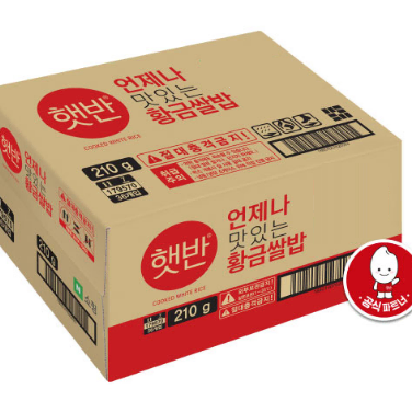 무료배송-햇반 210g 36개 황금쌀밥 백미