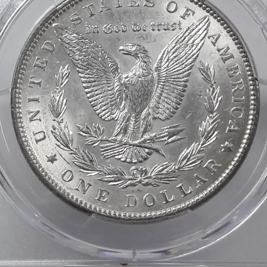 1897년 미국 모건 1달러 PCGS AU 디테일 준미사용 은화