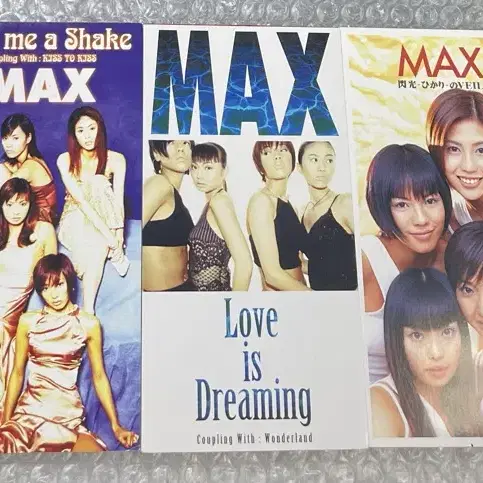 일본걸그룹 MAX 8cm 싱글cd 5매