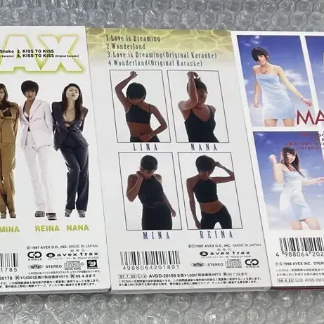 일본걸그룹 MAX 8cm 싱글cd 5매