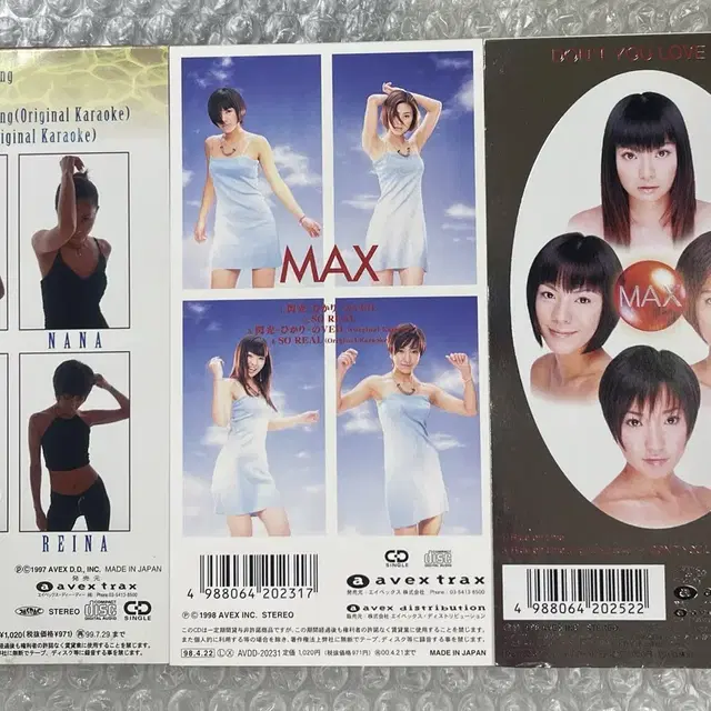 일본걸그룹 MAX 8cm 싱글cd 5매