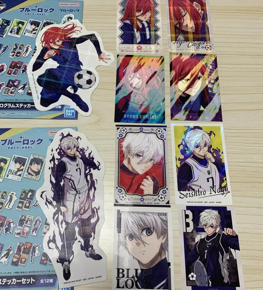 BLUELOCK First Lottery K-san Nagi Chigiri bulk sticker