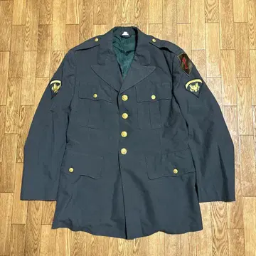 60s US ARMY 밀리터리 장교복 의류 자켓 40R 그린 골드 버튼