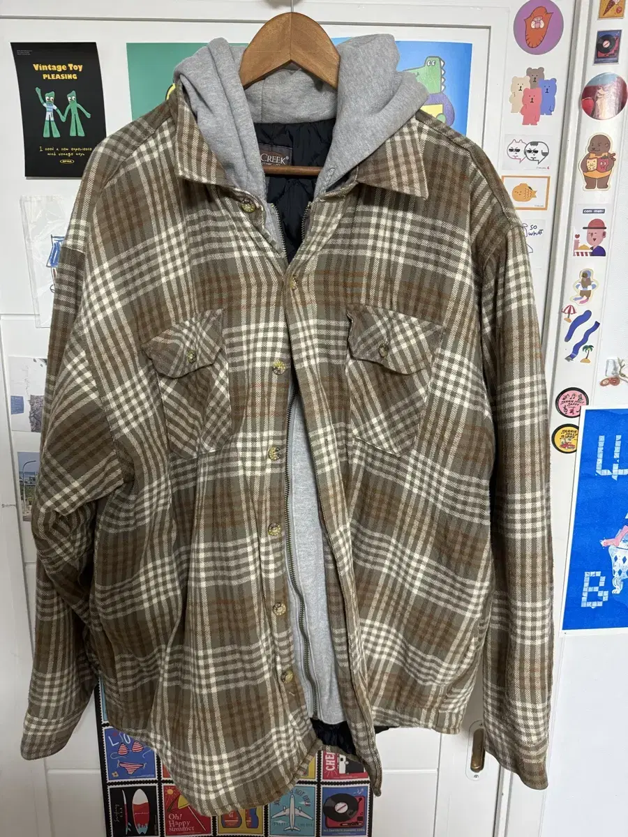 Moose Creek Hooded Check Jacket for sale