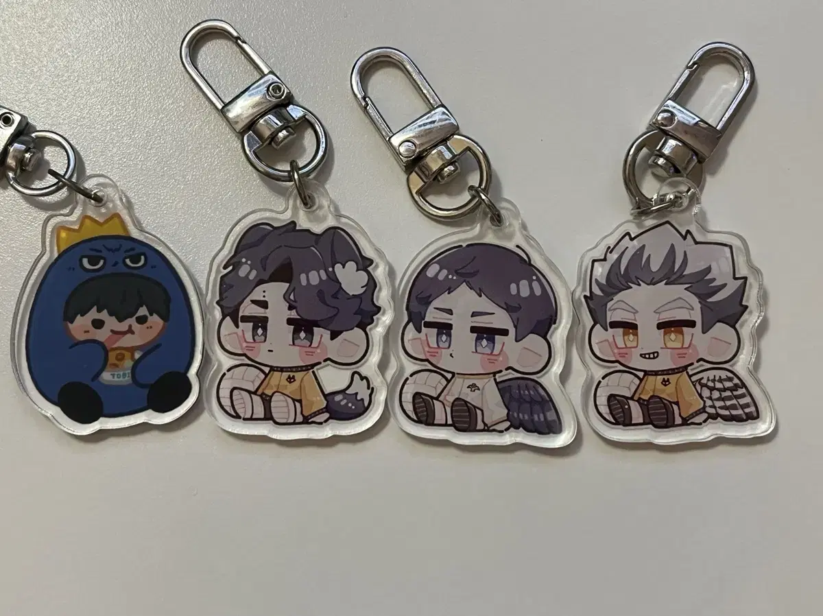 Haikyuu acrylic keyring Kageyama Sakusa Bokuto