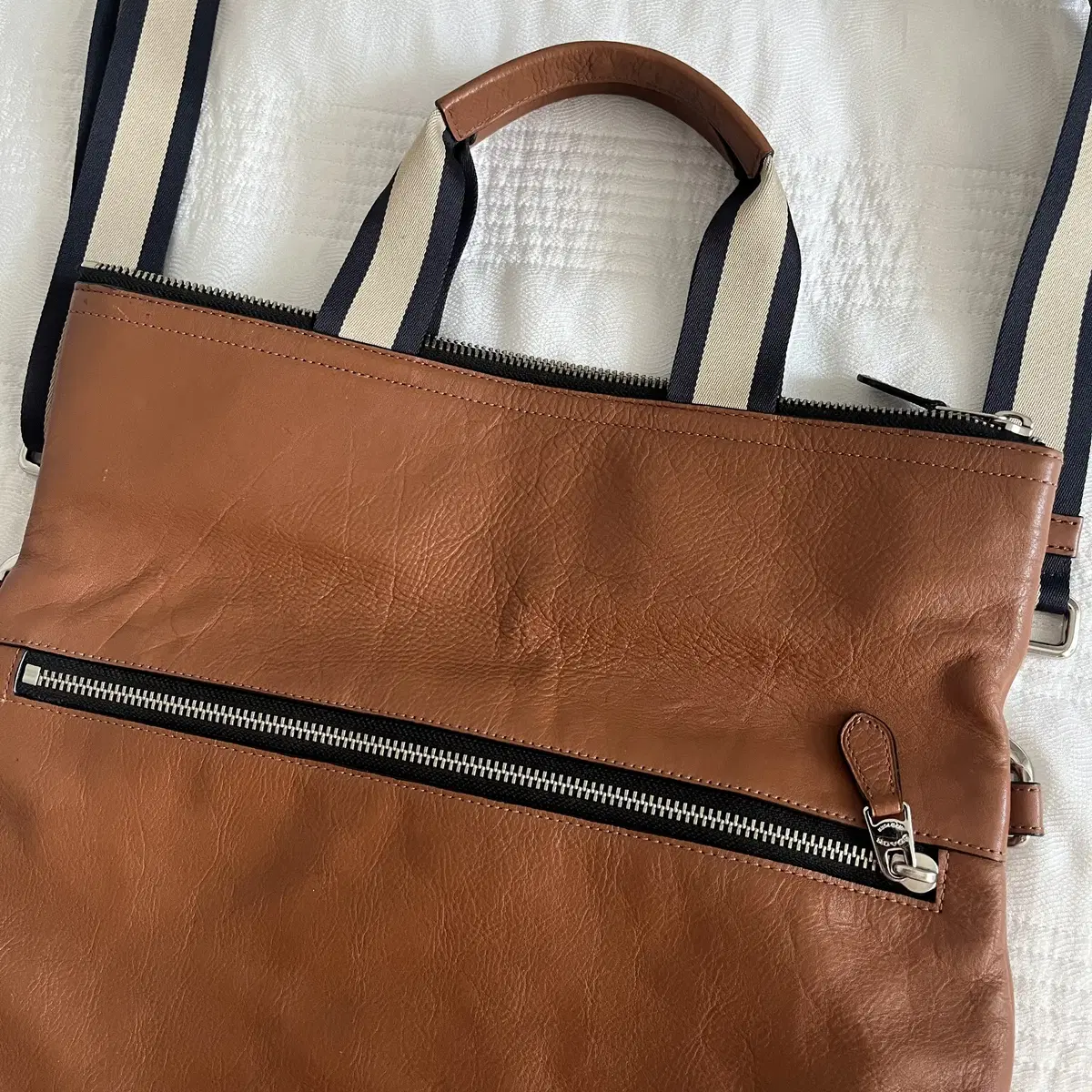 COACH calf leather  Foldover Tote Bag