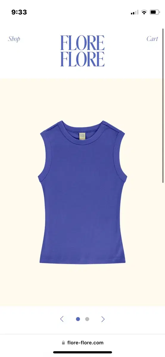 flore flore esme tank royal blue s