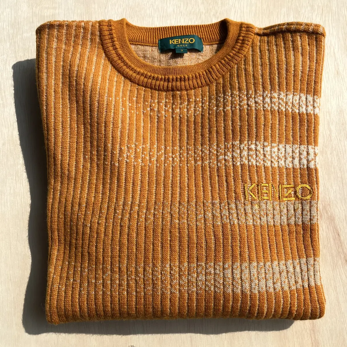 KENZO 90's golf wool 100% knit ( 일본제 )