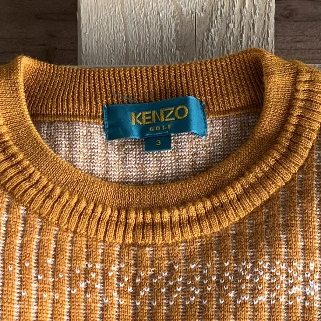 KENZO 90's golf wool 100% knit ( 일본제 )