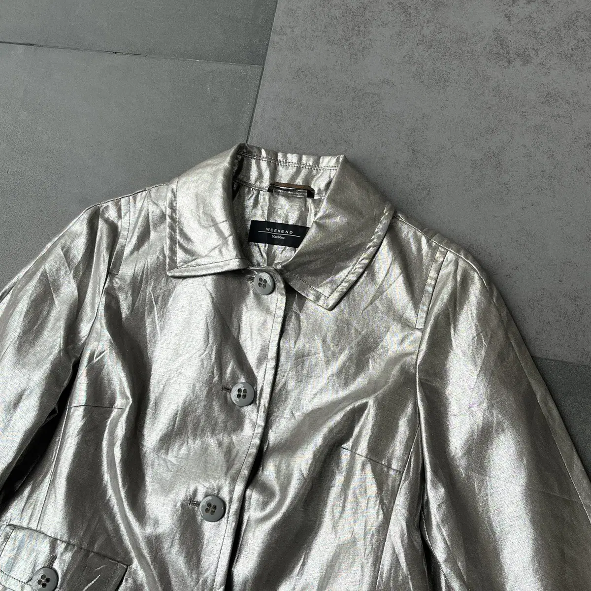 MAXMARA weekend Silk100% metallic Jacket