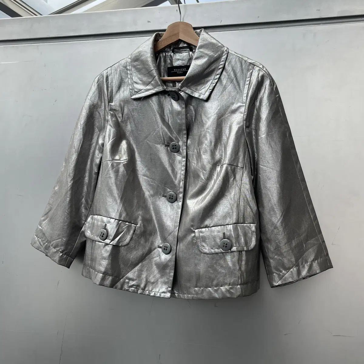 MAXMARA weekend Silk100% metallic Jacket