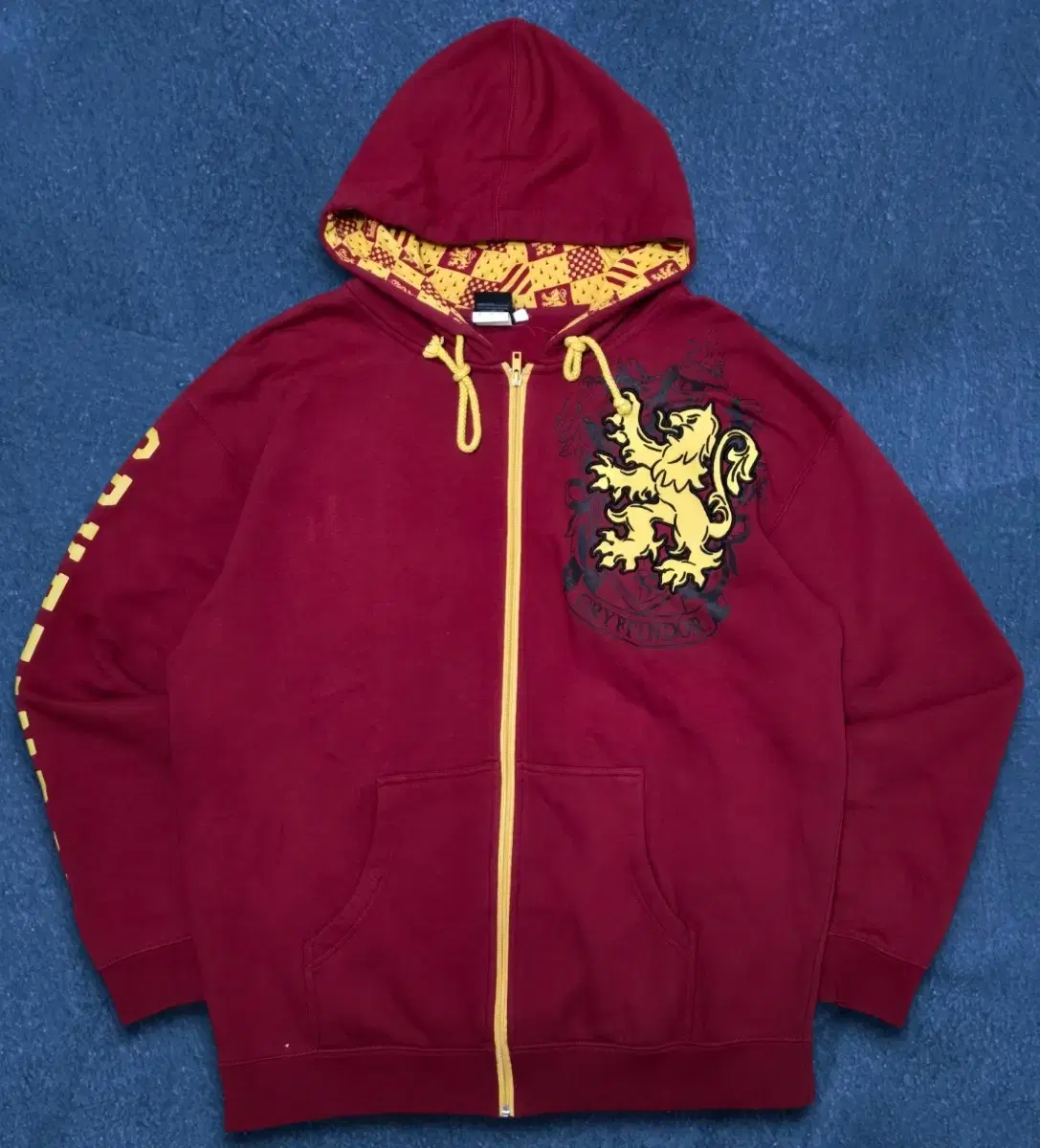 Harry Potter Gryffindor Hooded Zip-up Burgundy L