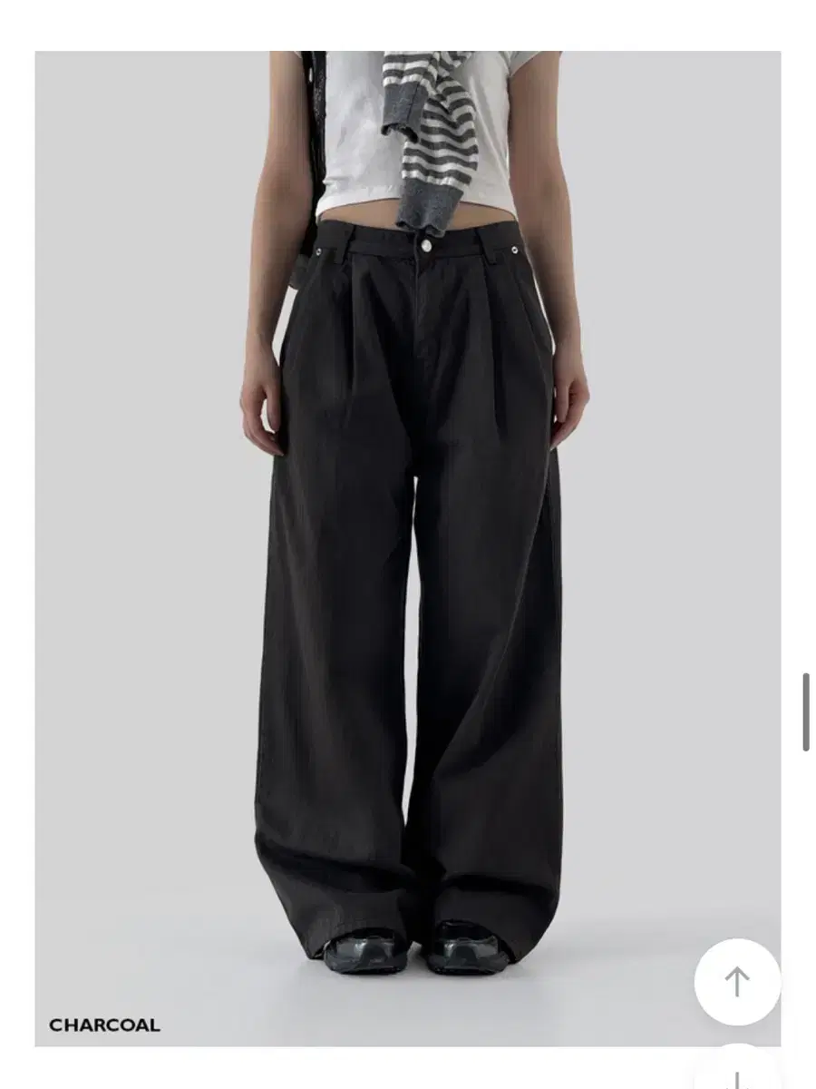 (sold out)Autumn Wide Pants(Charcoal/S)