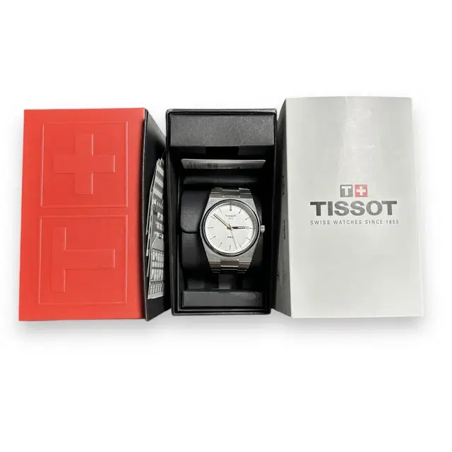 티쏘 tissot prx 쿼츠 40mm 흰판