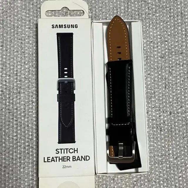 미사용 삼성정품 22mm워치 레더밴드(leather band)