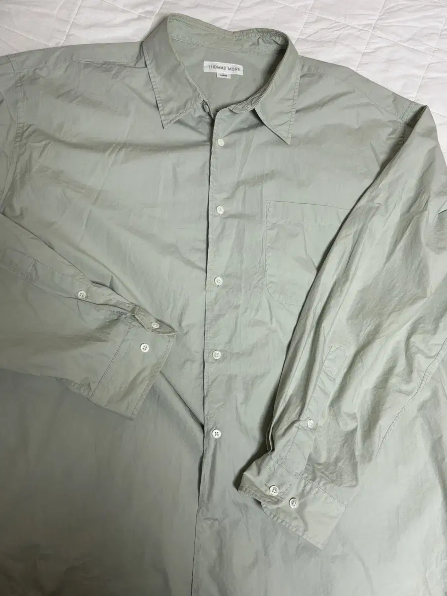 Thomasmore Paper Shirt Mint Gray L
