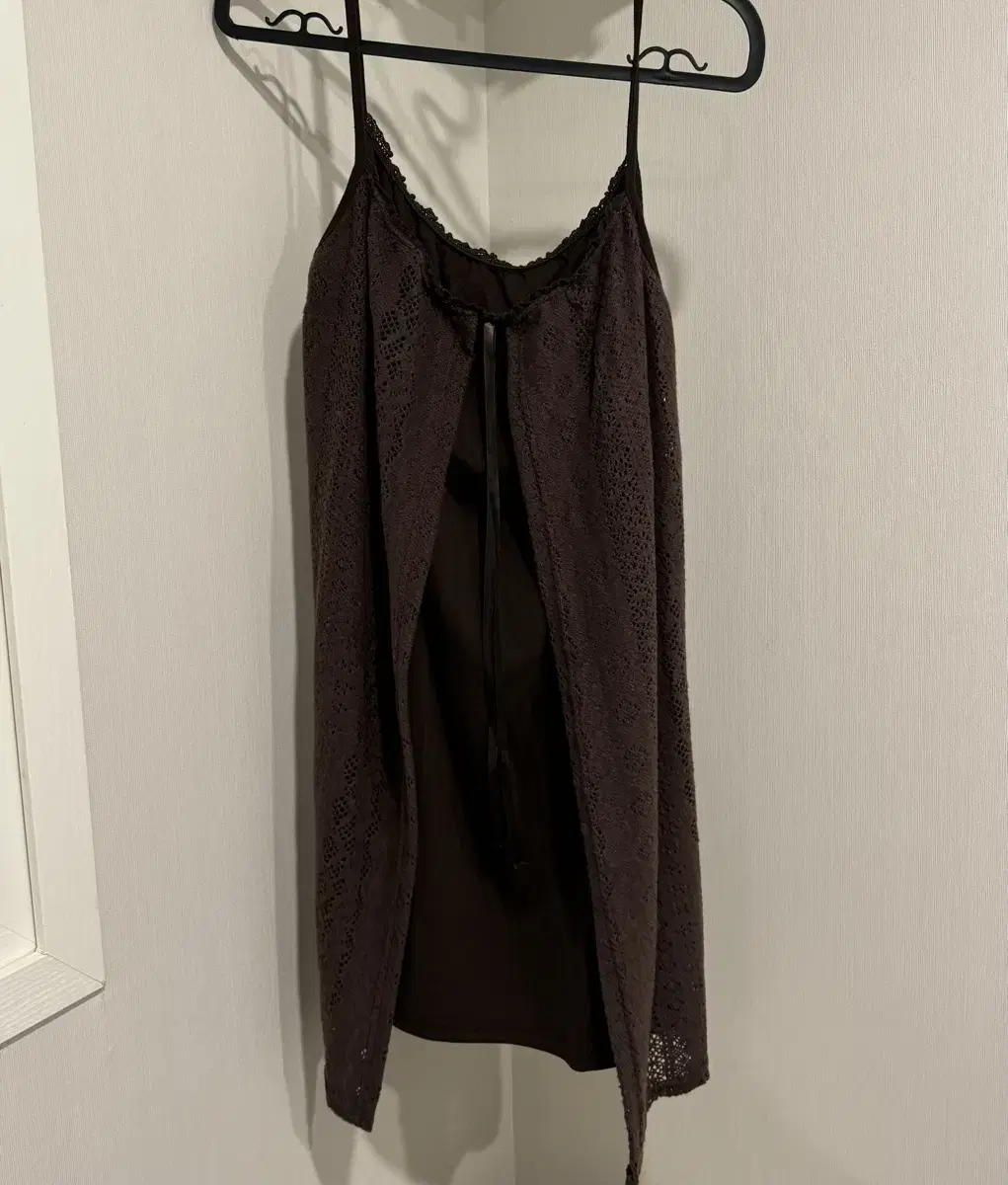 Vintage-style lace layered nasi ONEPIECE (brown) for sale