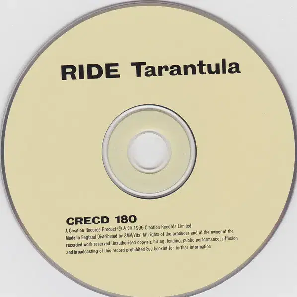 Ride - Tarantula (CD) 영국반 초판 민트급