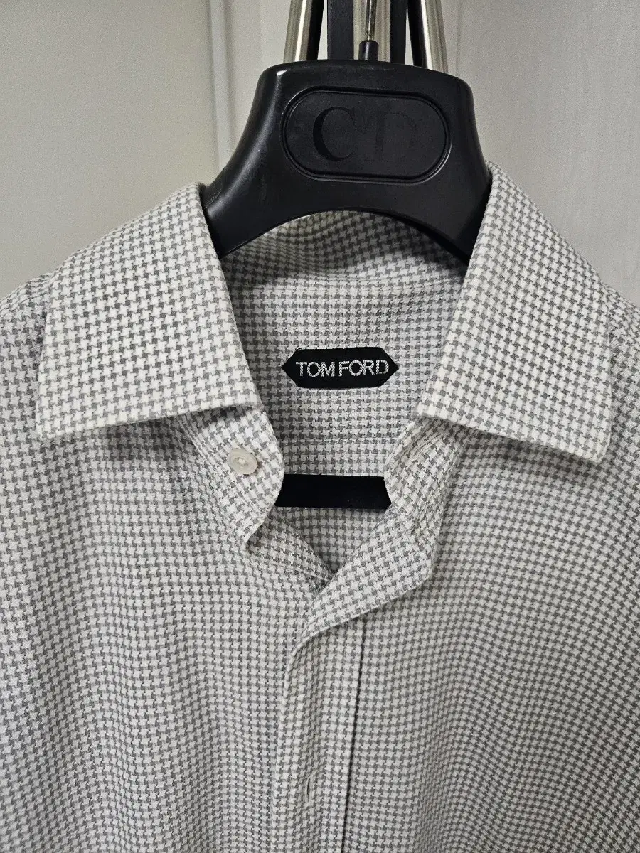 Tom Ford Gray Houndstooth Shirt