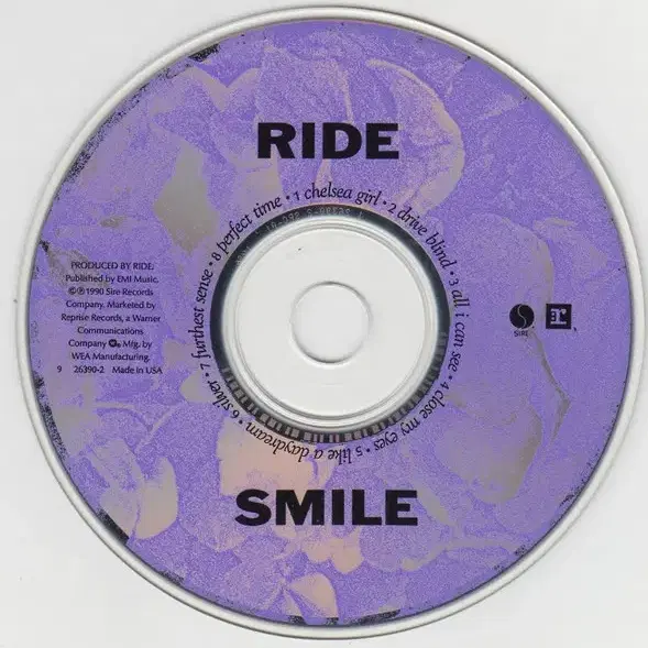 Ride - Smile (CD) 미국반 90s 민트급 중고