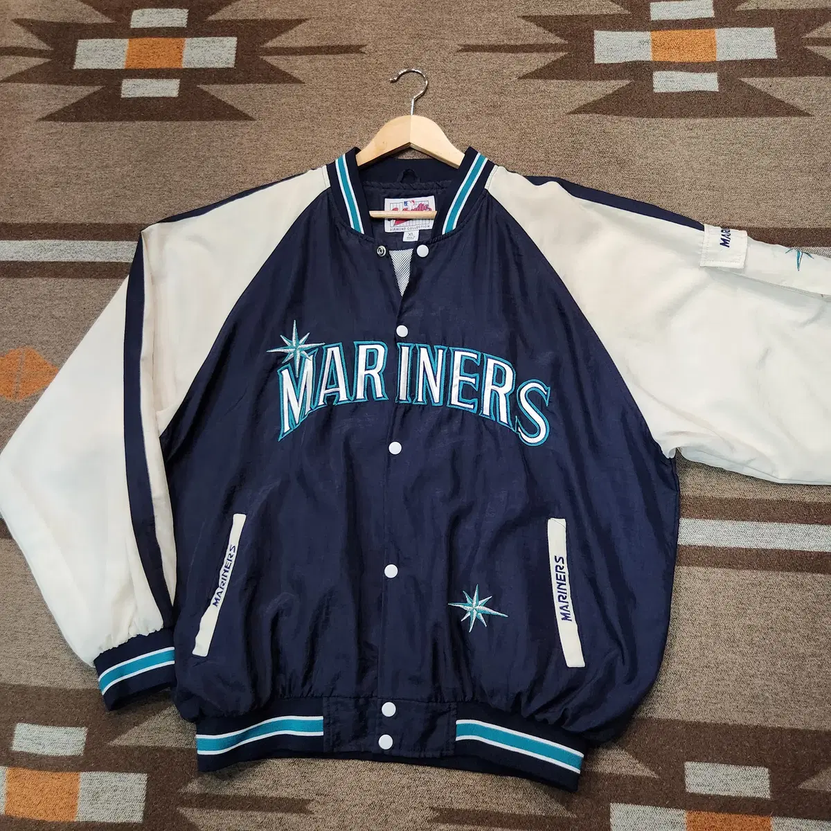 MLB 90s Seattle Mariners Vintage Jacket XL Windbreaker