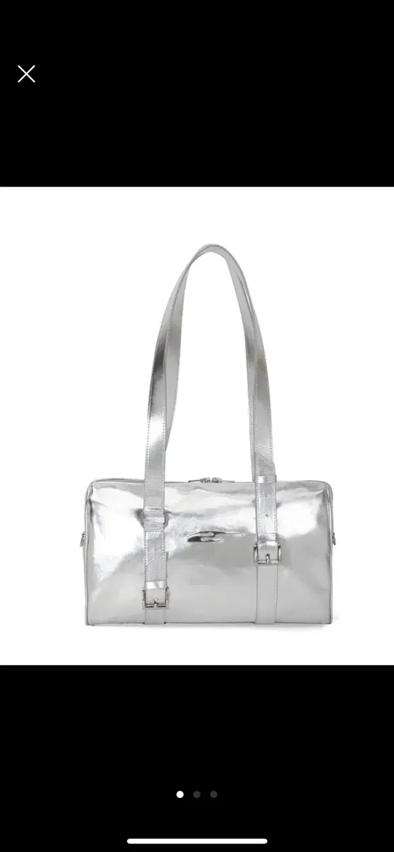 [LEEY] PALQUE BELT TOTE BAG SILVER/마지막가격