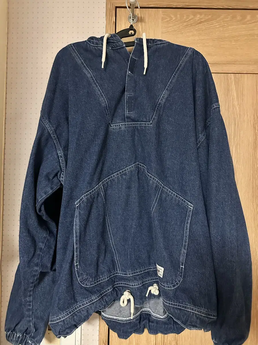 Blue Denim Anorak + Baggy Pants Set 105-110