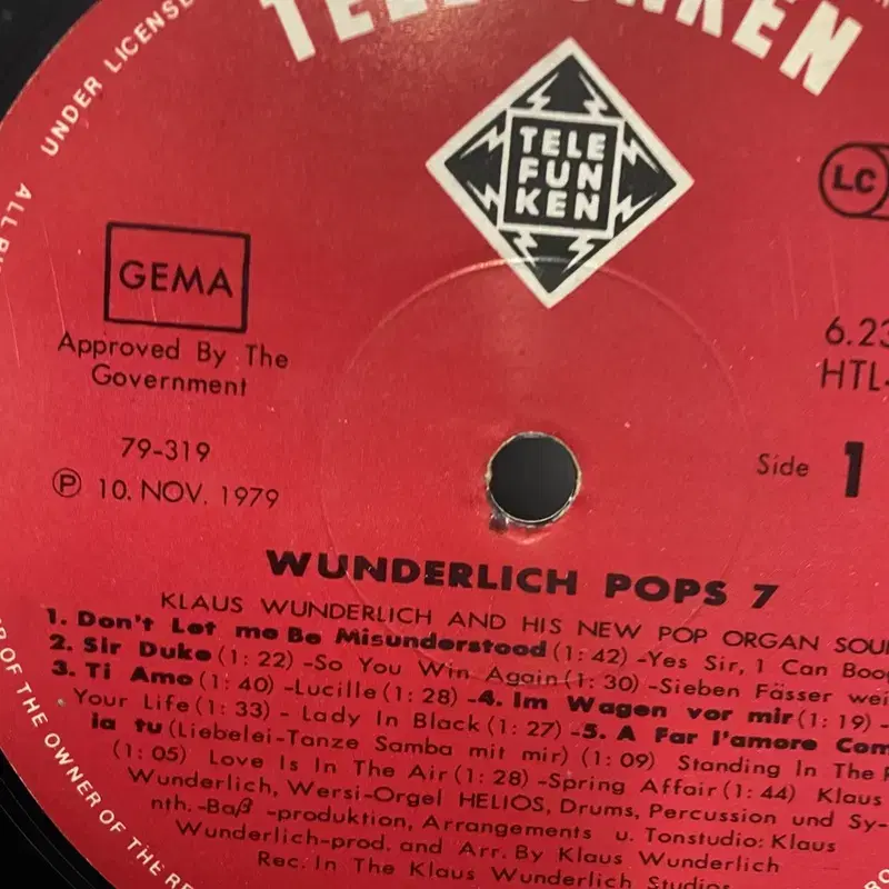 WUNDERLICH POPS  LP / AA5314