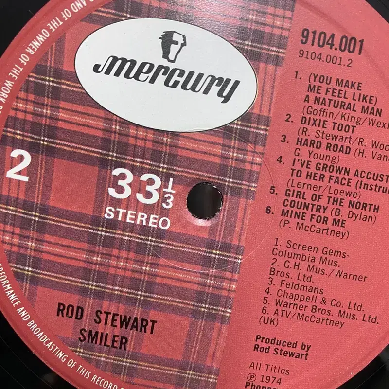 ROD STEWART SMILER LP / AA5350