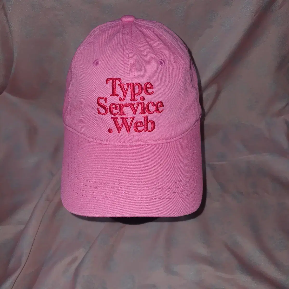 타입서비스 볼캡. TYPESERVICE.WEB 핑크.