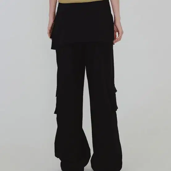 다이애그널 CARGO WRAP PANTS (black)