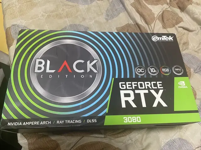 이엠텍 RTX3080 10G 블랙에디션