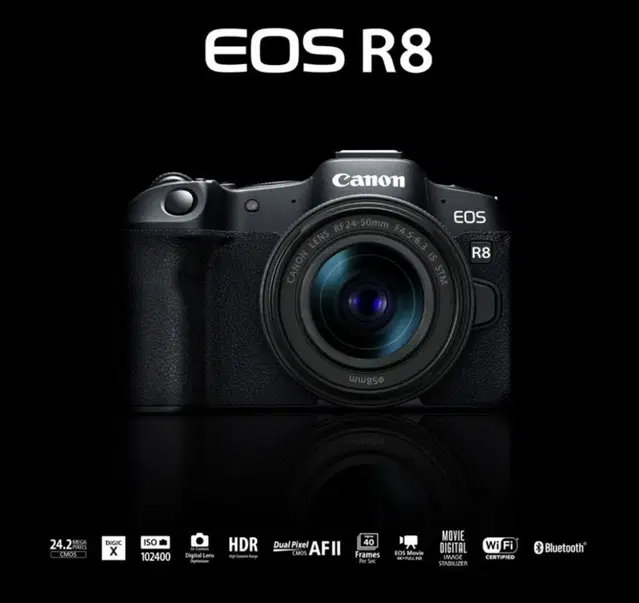 캐논 EOS R8 바디+ 정품배터리 추가