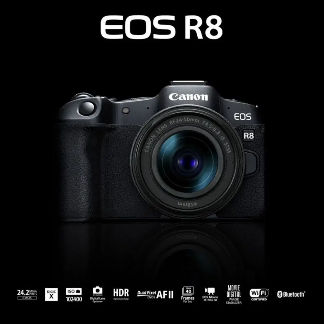 캐논 EOS R8 바디+ 정품배터리 추가