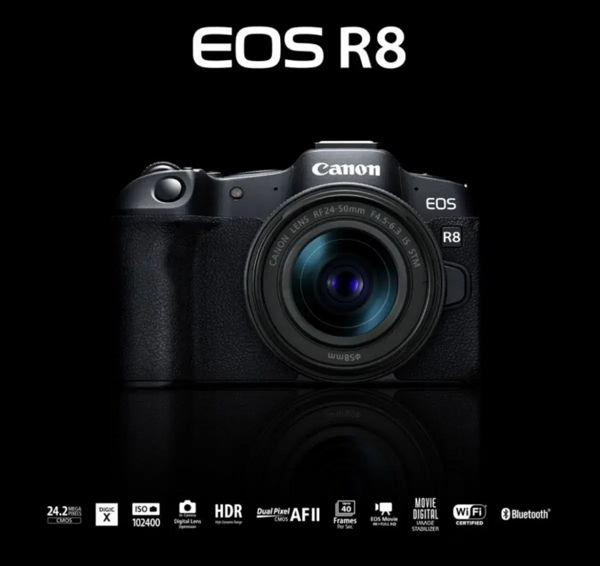 캐논 EOS R8 바디+ 정품배터리 추가