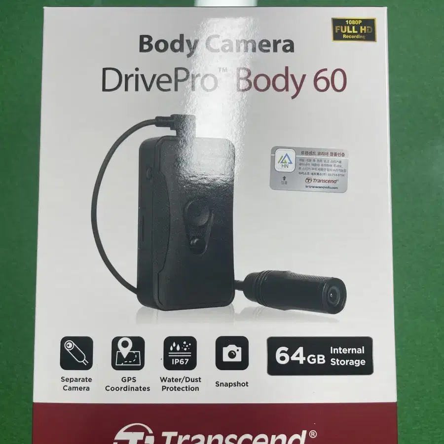 트랜센드 DrivePro Body 60 바디캠