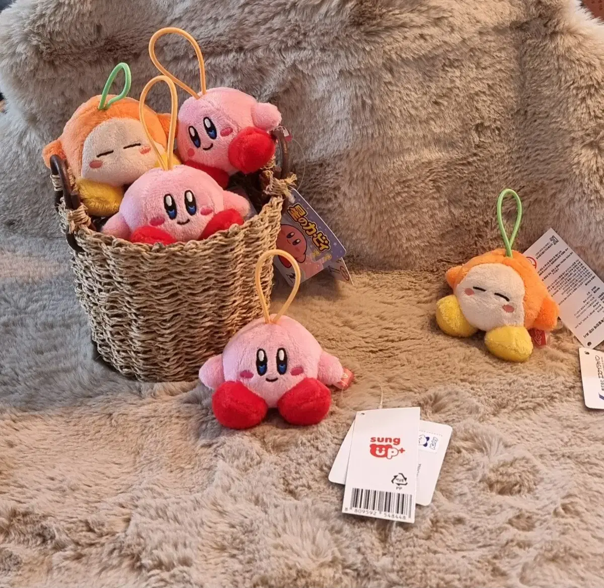 [2 sets] Kirby Waddledy of the Stars keyring set