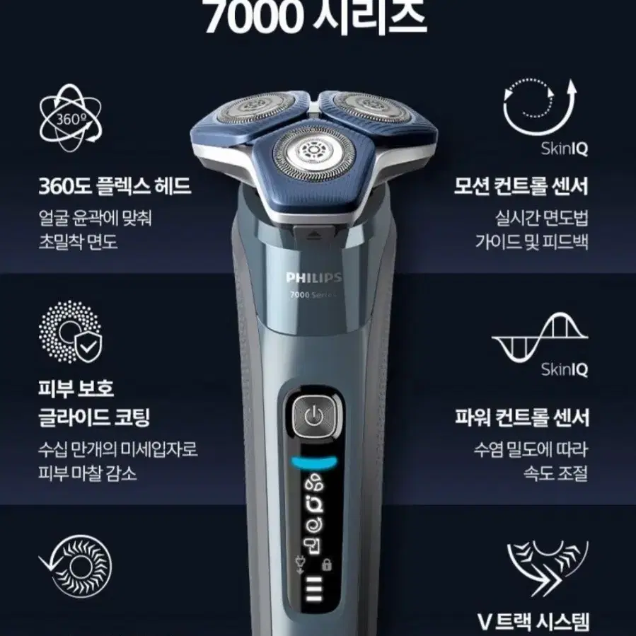 SkinIQ 7000 시리즈 면도기 S7882/75