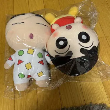 신짱과 칸탐 봉제 인형 세트 약 30cm 미사용 새상품 2개 세트
